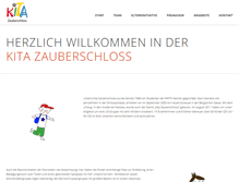 Tablet Screenshot of kita-zauberschloss.de